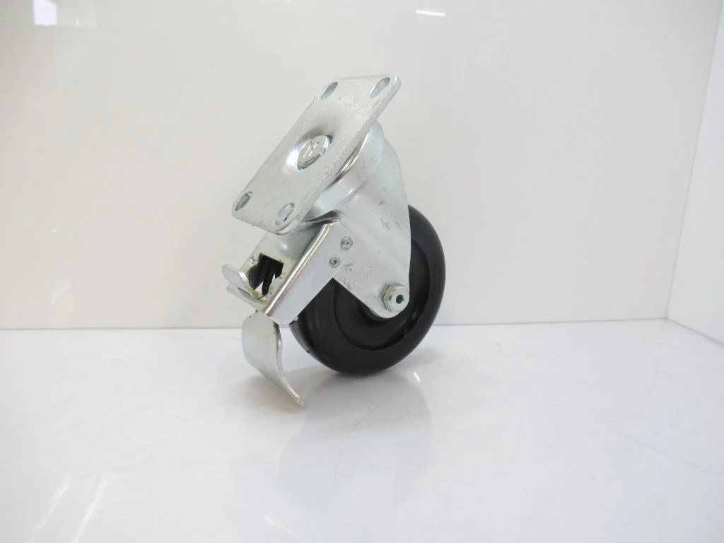 1234 Albion, Caster Swivel With Total Lock And 4" Polypropylene Wheel