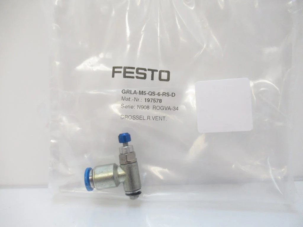197578 AS1201F-M5-06 Festo One-Way Flow Control Valve