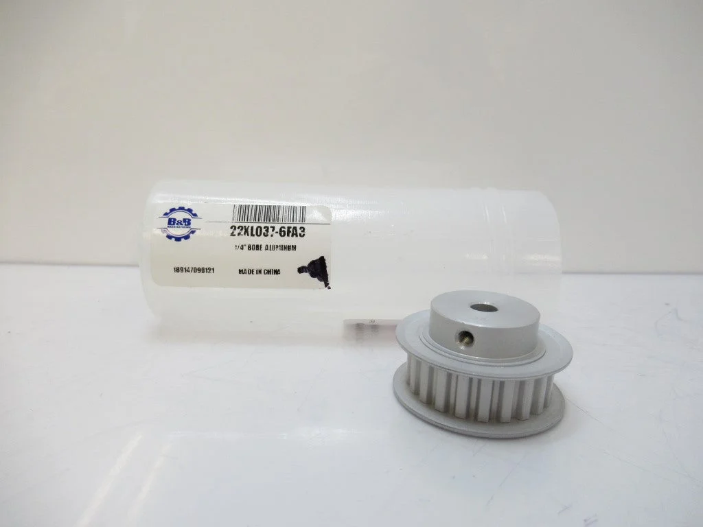 22XL037-6FA3 B & B Timing Pulley 1/4 inch Finished Bore
