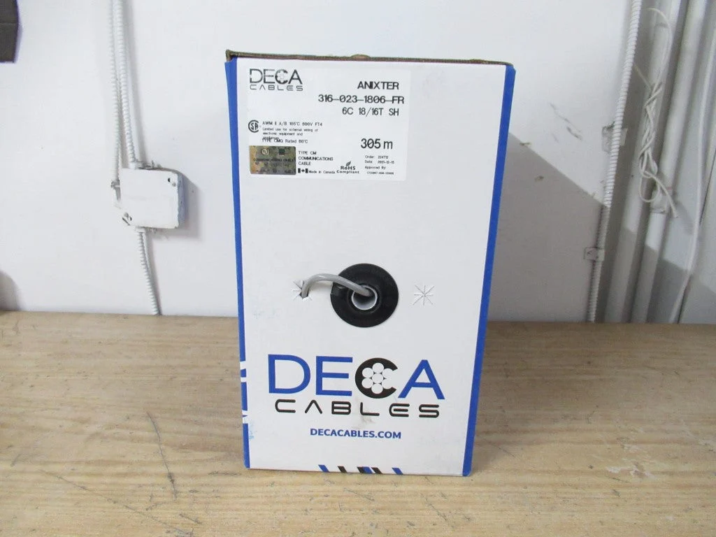 316-023-1806-FR Deca Cables 6 Conductors Tinned Copper 18 AWG