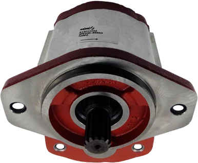 3PE Hydraulic Gear Pump: 2.04 (33) Displ., SAE B 2-Bolt Mount, 7/8" KEY, CW Rotation