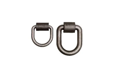 5/8 in Forged D-Ring w/ weld-on bracket, 6,130 lbs. Working Load Limit, AISI-1025 Steel