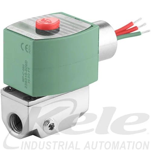 ASCO L8040H007 2-WAY N/C 1/4" Solenoid Valve, 120/60, 110/50 VAC with 72" Leads