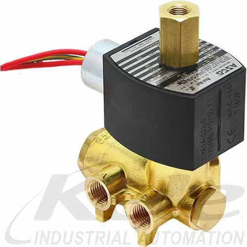 ASCO EF8345H003 4-WAY 1/4" Solenoid Valve, 120/60, 110/50 VAC