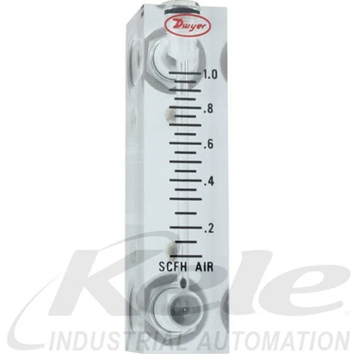 Dwyer VFA-4 Acrylic Flowmeter 2" Scale: 1-10 SCFH Air