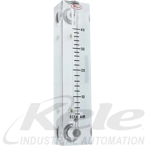 Dwyer VFB-50 Acrylic Flowmeter 4" Scale: 0.3-3 SCFH Air