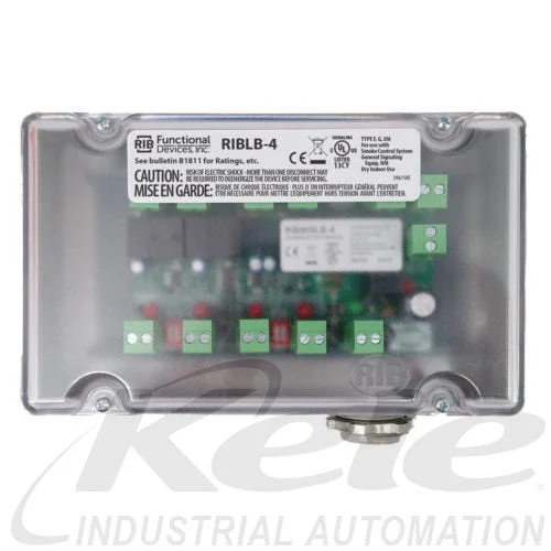 Functional Devices RIBLB-4 Enclosed AHU Fane Safety 4-Alarm Circuit