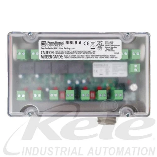 Functional Devices RIBLB-6 Enclosed AHU Fane Safety 6-Alarm Circuit