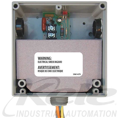 Functional Devices RIBT2401D 24 VAC/VDC or 120 VAC Enclosed T-Style Pilot Relay, 1 DPDT