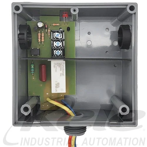 Functional Devices RIBTU1C 10-30 VAC/VDC or 120 VAC Enclosed T-Style Pilot Relay, 1 SPDT