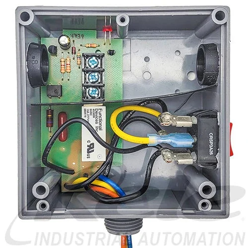 Functional Devices RIBTU1SC 10-30 VAC/VDC or 120 VAC Enclosed T-Style Pilot Relay, 1 SPDT
