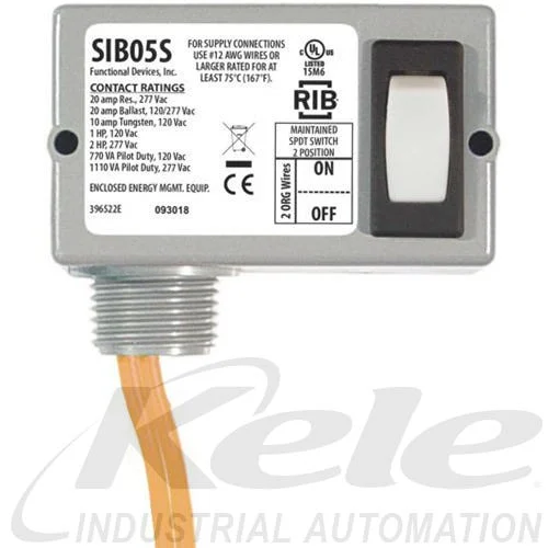 Functional Devices SIB05S Power Control Switch, 20A SPDT