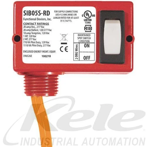 Functional Devices SIB05S-RD Power Control Switch, 20A SPDT
