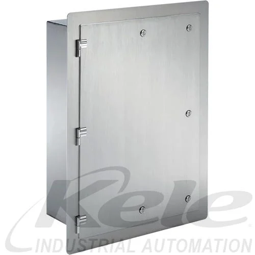 NVent Hoffman AFM12126SS PharmaPro NEMA 4X 304SS Hinged Enclosure: 12"x12"x6"