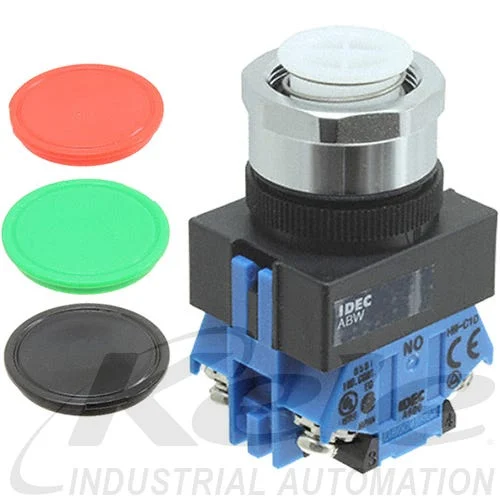 Idec ABW111-BGR TW 22mm Momentary Pushbutton - 3 Color