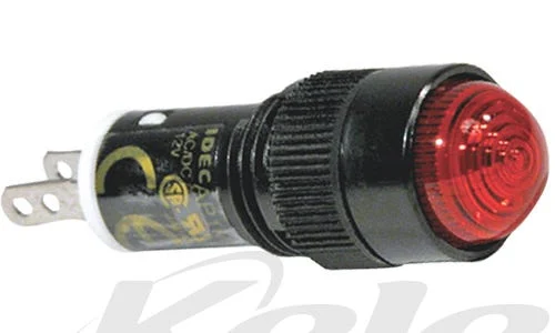 Idec AP1M222-R 10mm Mini Pilot Light, 24 VAC/VDC, Red LED