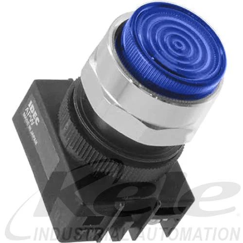 Idec APW199D-S-12V 22mm Pilot Light, 12V Blue LED