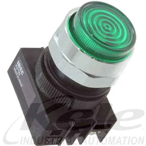 Idec APW199D-G-24V 22mm Pilot Light, 24V Green LED