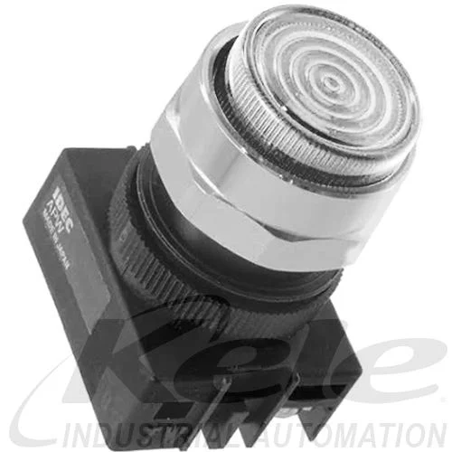 Idec APW199D-W-24V 22mm Pilot Light, 24V White LED