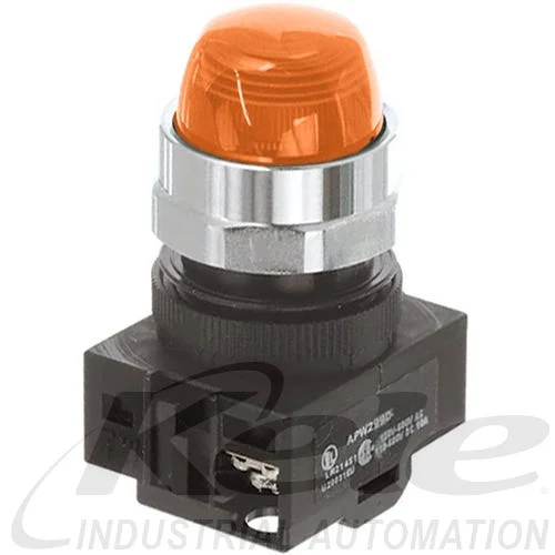 Idec APW299D-A-24V 22mm Pilot Light, 24V Amber LED