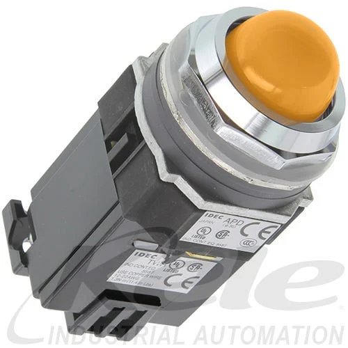Idec APD1126DNUA 30mm Illuminated Pilot Light, Amber LED