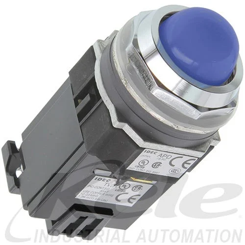 Idec APD1126DNUS 30mm Illuminated Pilot Light, Blue LED