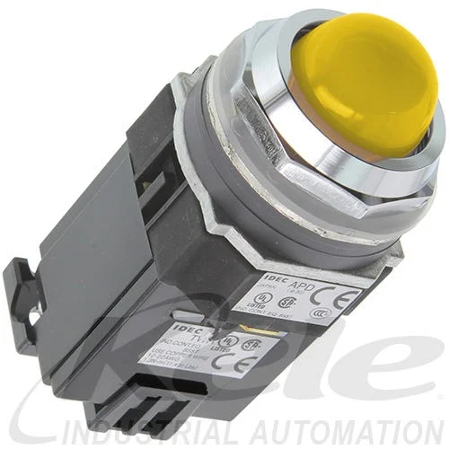 Idec APD1126DNUY 30mm Illuminated Pilot Light, Yellow LED