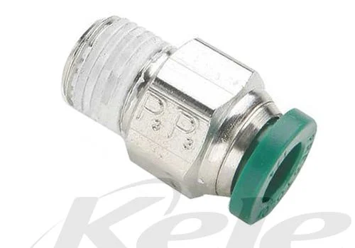 Parker W68PLP-4-4 PrestoLok Male Connector: 1/4" x 1/4"