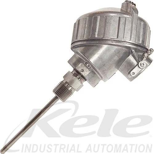 Pyromation Spring-Loaded Single Thermocouple Assembly with 316 SS Head Mount Fittings 