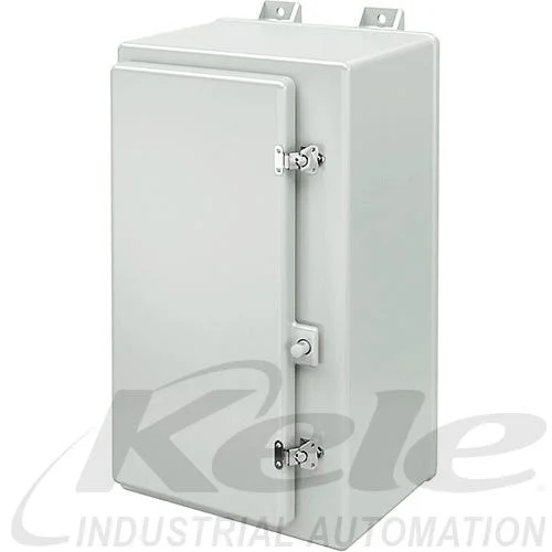 Stahlin N241210HWT-P NEMA 4X Fiberglass Hinged Enclosure: 24"x12"x10", Perf Subpanel