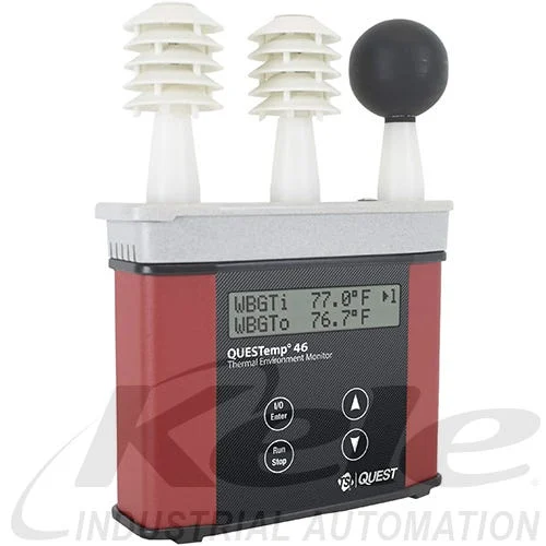 TSI Quest QT-46 QuesTemp Waterless Wet Bulb Datalogging Heat Stress Monitor