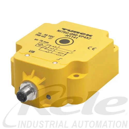 TURCK BI50U-Q80-VP4X2-H1141 Rectangular Inductive Proximity Sensor, 50mm/0.25 kHz [1562000]