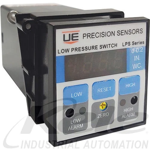 United Electric LPSR2WP42 Low Pressure Indicator: 0-0.2" H2O
