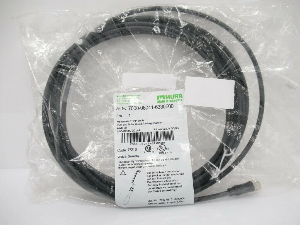 7000-08041-6330500 Murrelektronik Cable Sensor M8 3-Pole 5m