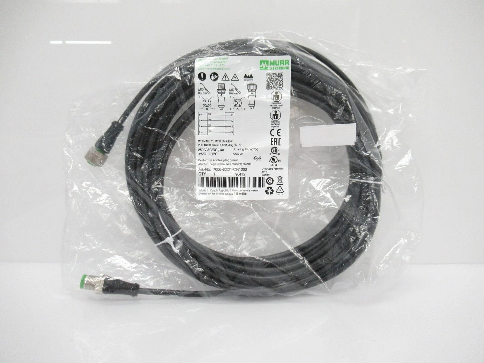7000-40021-6341000 Murrelektronik Cable With Connector Male/Female 4-P