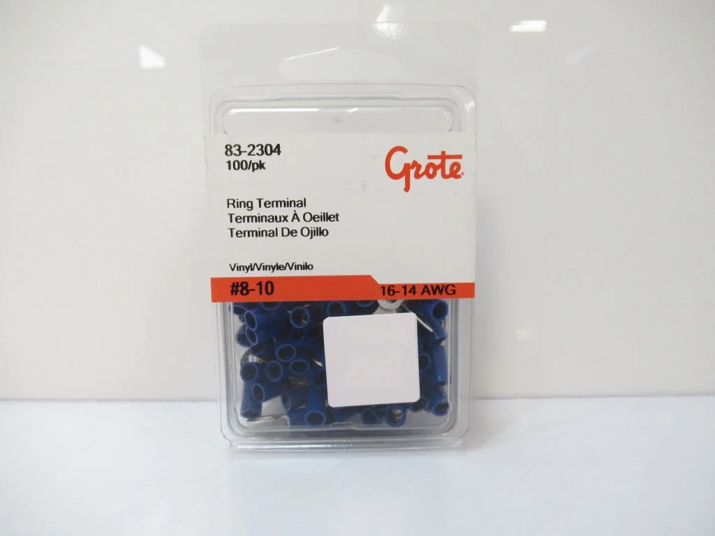 83-2304 Grote Ring Terminal 16-14 AWG Blue Stud Size 8-10