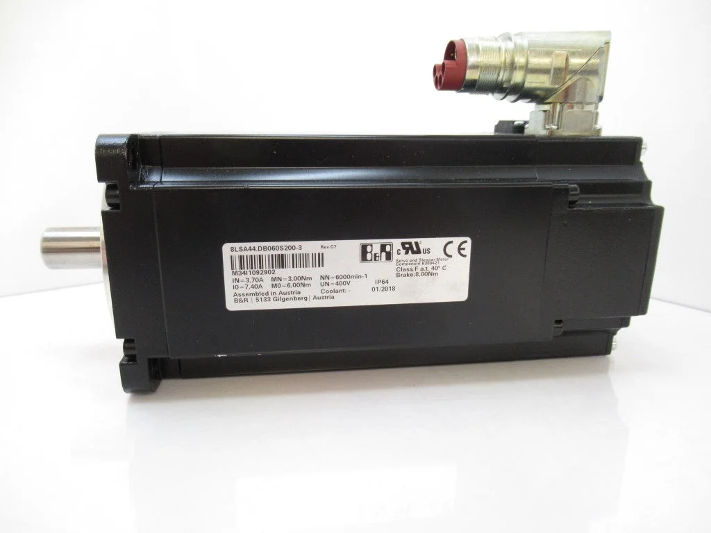8LSA44.DB060S200-3 B&R Servo Motor Rev. C7, 6,000 RPM, 5 Pole Pairs