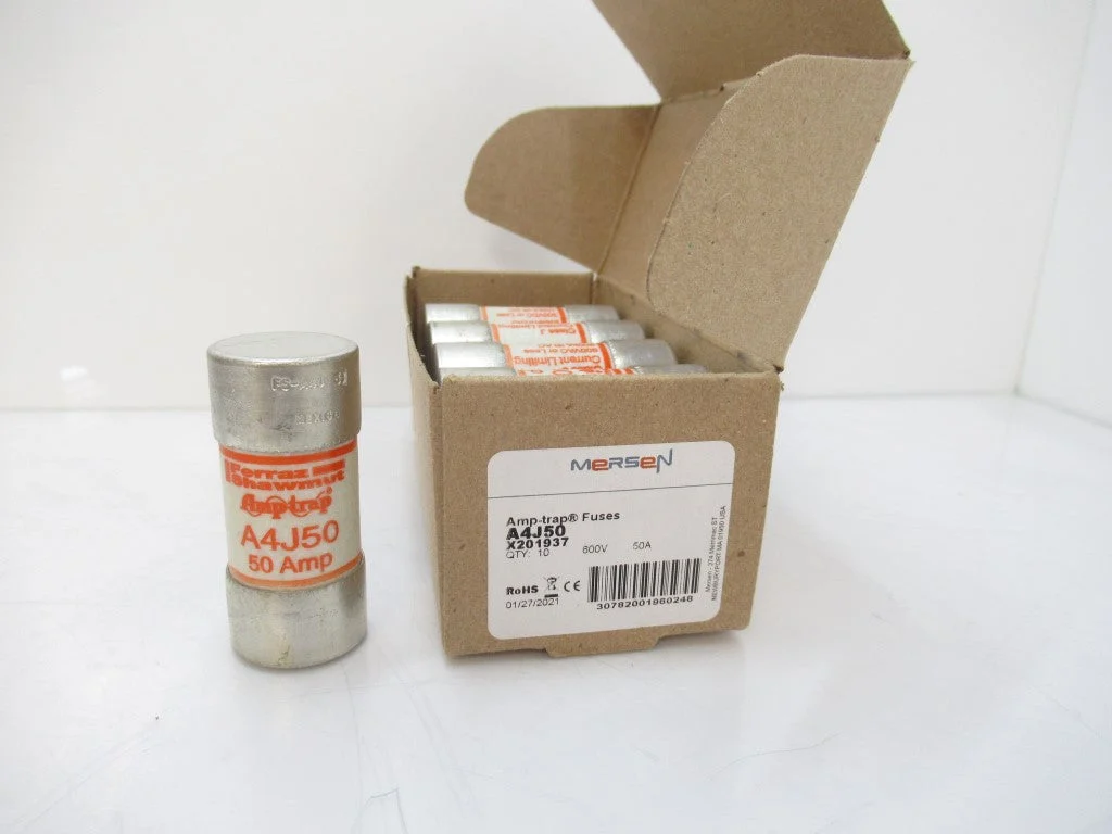 A4J50 Mersen Ferraz Shawmut Fuse 50A / 600V AC Fast Acting Class J