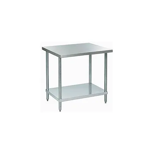 Aero Manufacturing 430 Stainless Steel Table, 48 x 24", Undershelf, 18 Gauge