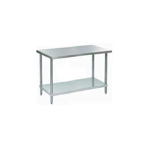 Aero Manufacturing 430 Stainless Steel Table, 72 x 24", Undershelf, 18 Gauge