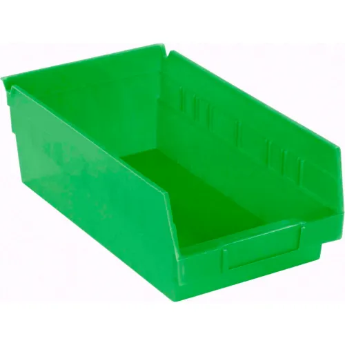 Akro-Mils Plastic Nesting Storage Shelf Bin 30130 - 6-5/8"W x 11-5/8"L x 4"L Yellow - Pkg Qty 12