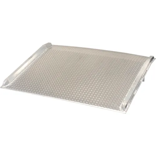 Aluminum Dock Board with Aluminum Curbs BTA-05006060 60x60 5000 Lb. Cap.