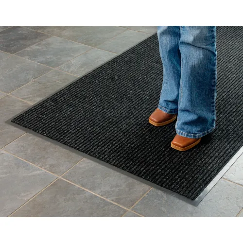Apache Mills Brush & Clean™ Entrance Mat 3/8" Thick 3' x 60' Charcoal