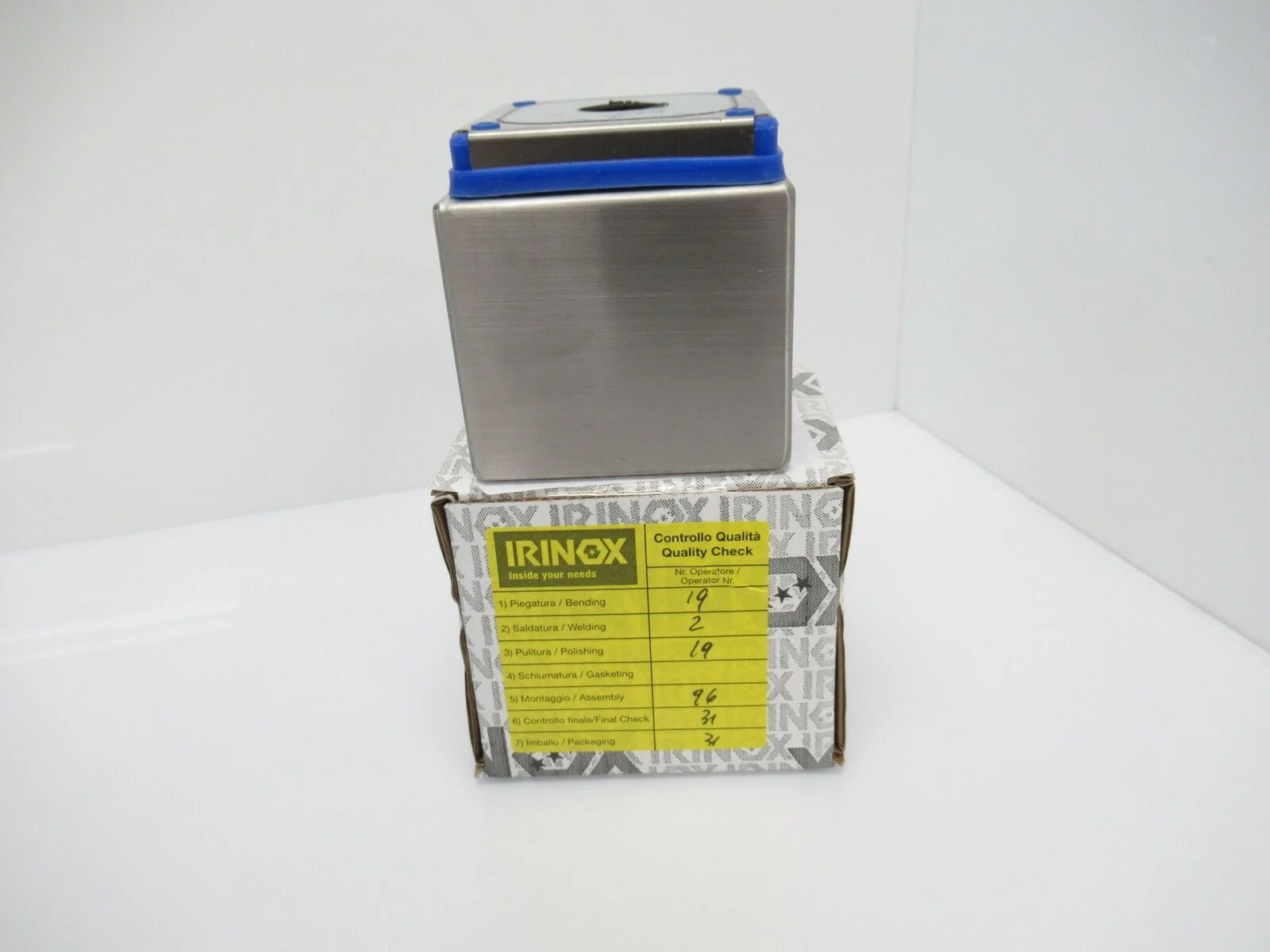 APH9-9 APH99 PH0909090000001 Irinox SS Hygienic Push Button Box 1 Hole