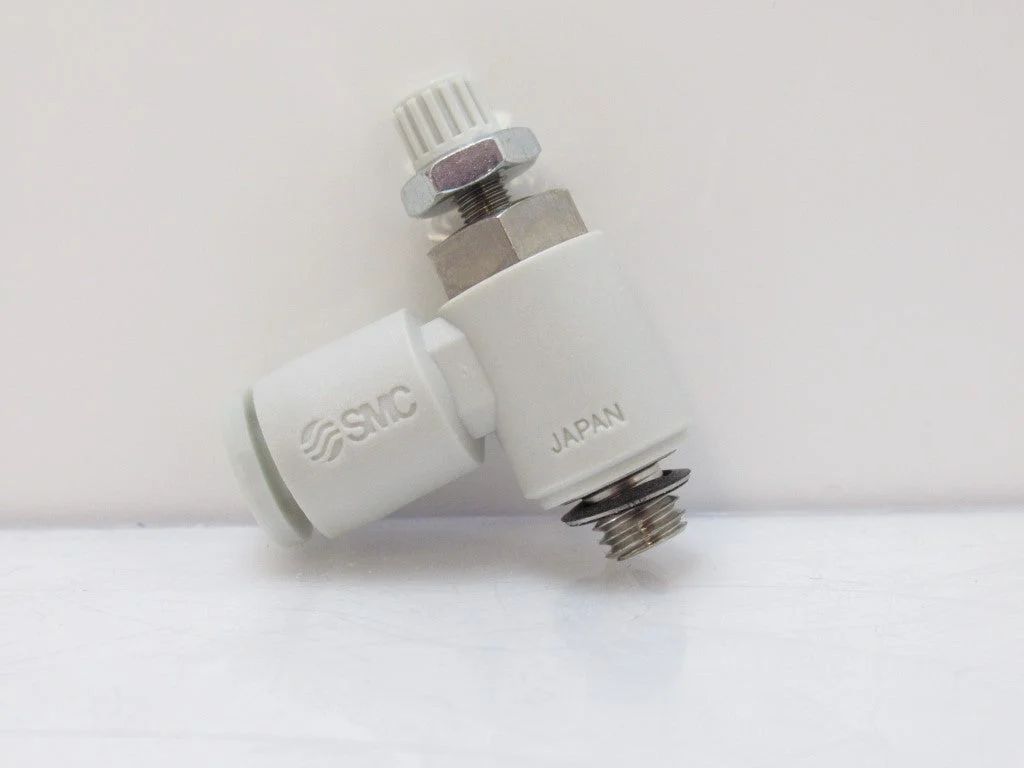 AS1201F-M5-04 SMC Speed Controller, One-Touch Fitting, Elbow