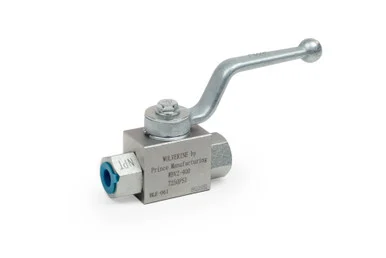 Ball Valve: WBV2-SAE4, SAE #4 Port Size, 7250 PSI