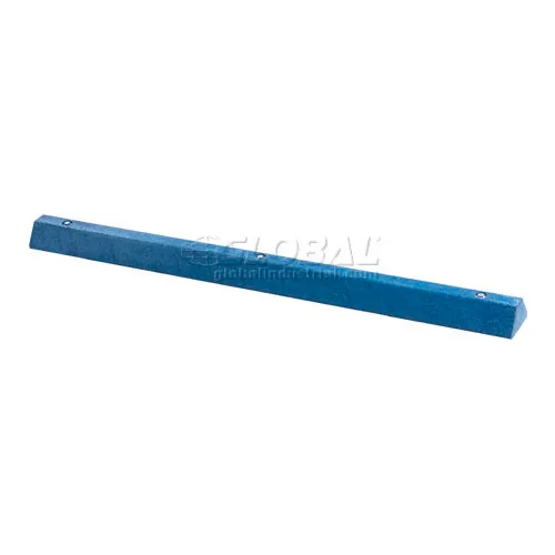 Blue Parking Curb With Hardware 72"L x 4"H x 6"W
