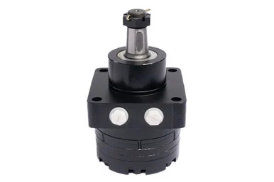 BMEW Hydraulic Motor: 14.04 CID, 1 1/4" Taper 1:8 Parallel Key Shaft, 2900 PSI, Parallel SAE 10 Ports