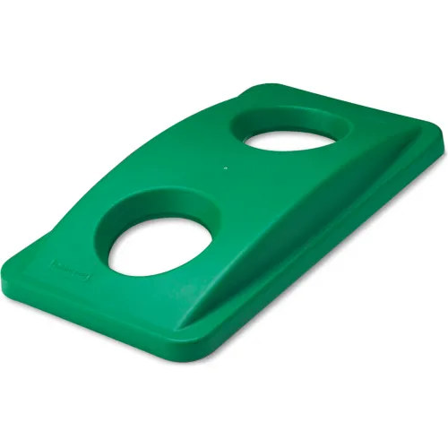 Bottle & Can Recycling Lid for Rubbermaid Recycling Container, Green