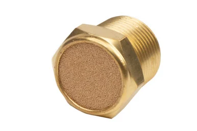 Brass Breather Vents: 40 Micron, SAE 8 Thread